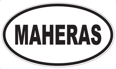 MAHERAS - Oval Magnet