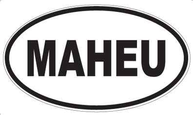 MAHEU - Oval Sticker