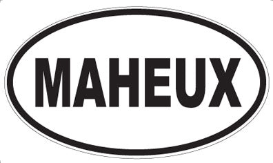 MAHEUX - Oval Sticker