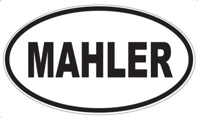 MAHLER - Oval Sticker