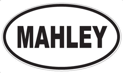 MAHLEY - Oval Magnet