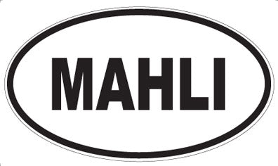 MAHLI - Oval Sticker