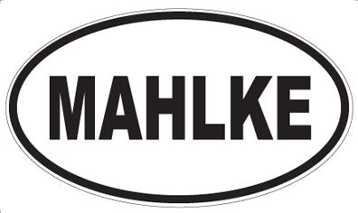 MAHLKE - Oval Magnet
