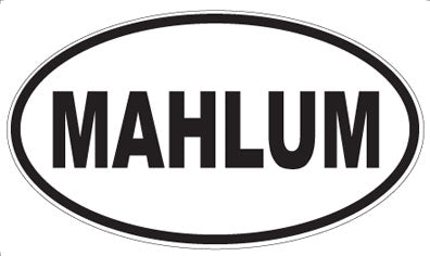 MAHLUM - Oval Magnet