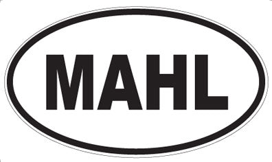 MAHL - Oval Magnet