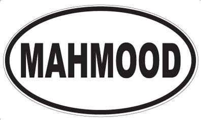 MAHMOOD - Oval Magnet