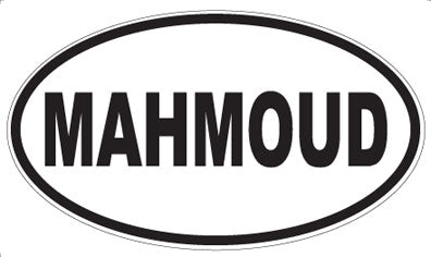MAHMOUD - Oval Magnet