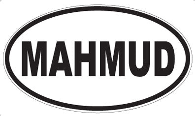 MAHMUD - Oval Magnet