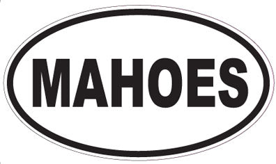 MAHOES - Oval Sticker