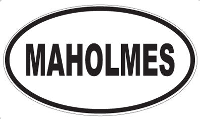 MAHOLMES - Oval Sticker