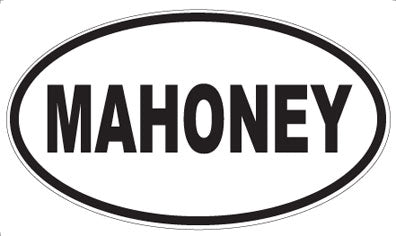 MAHONEY - Oval Magnet