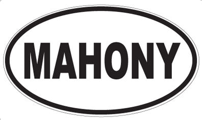 MAHONY - Oval Sticker