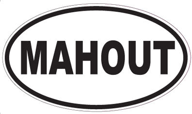 MAHOUT - Oval Sticker