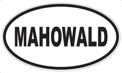 MAHOWALD - Oval Sticker