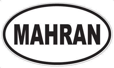 MAHRAN - Oval Sticker