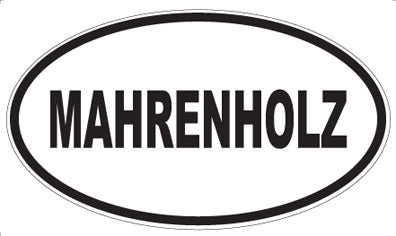 MAHRENHOLZ - Oval Sticker
