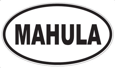 MAHULA - Oval Sticker