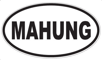 MAHUNG - Oval Magnet