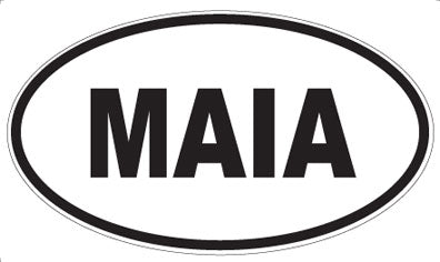 MAIA - Oval Sticker