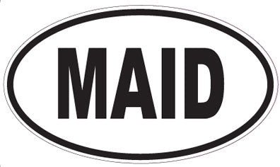 MAID - Oval Sticker