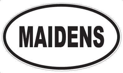 MAIDENS - Oval Sticker