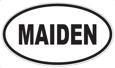 MAIDEN - Oval Magnet