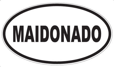 MAIDONADO - Oval Magnet