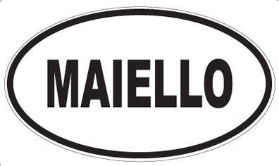 MAIELLO - Oval Sticker