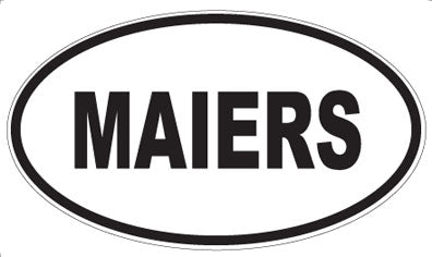 MAIERS - Oval Sticker