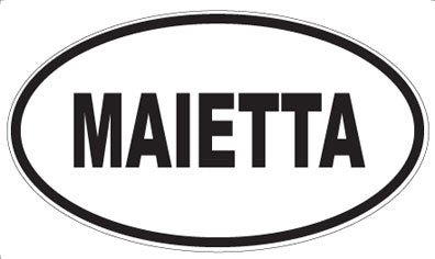 MAIETTA - Oval Sticker