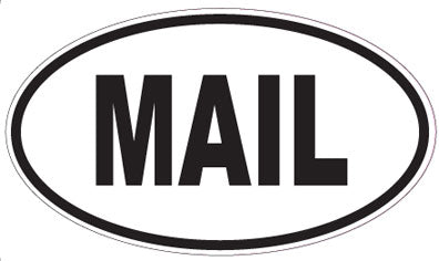 MAIL - Oval Sticker