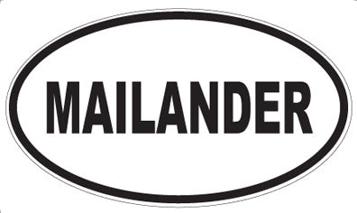 MAILANDER - Oval Magnet