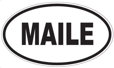 MAILE - Oval Sticker