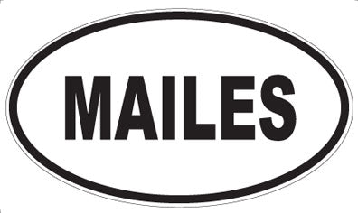 MAILES - Oval Magnet