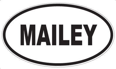 MAILEY - Oval Magnet