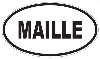 MAILLE - Oval Sticker