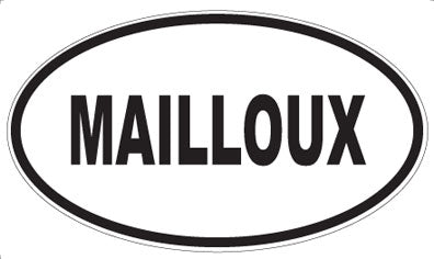 MAILLOUX - Oval Sticker