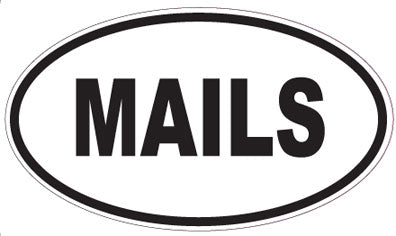 MAILS - Oval Magnet