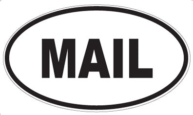 MAIL - Oval Magnet