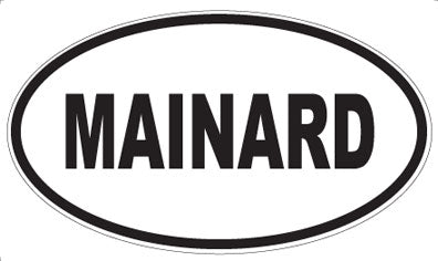 MAINARD - Oval Sticker