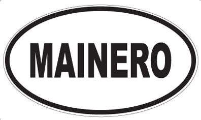 MAINERO - Oval Sticker