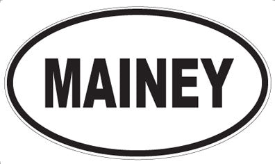 MAINEY - Oval Sticker