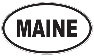 MAINE - Oval Magnet