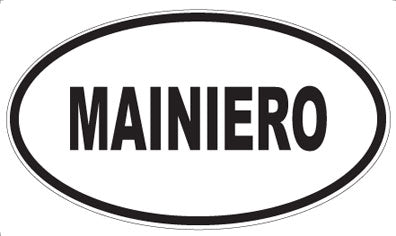 MAINIERO - Oval Magnet