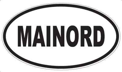MAINORD - Oval Sticker