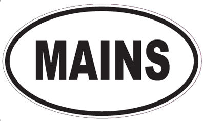 MAINS - Oval Sticker