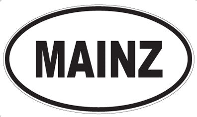 MAINZ - Oval Sticker