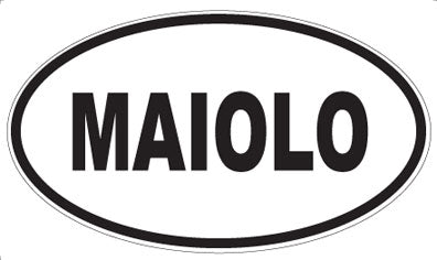 MAIOLO - Oval Sticker