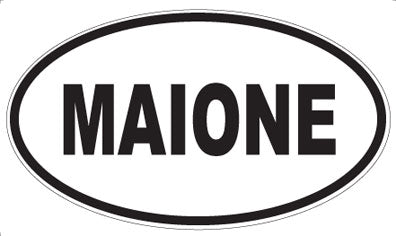 MAIONE - Oval Sticker