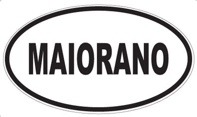 MAIORANO - Oval Sticker